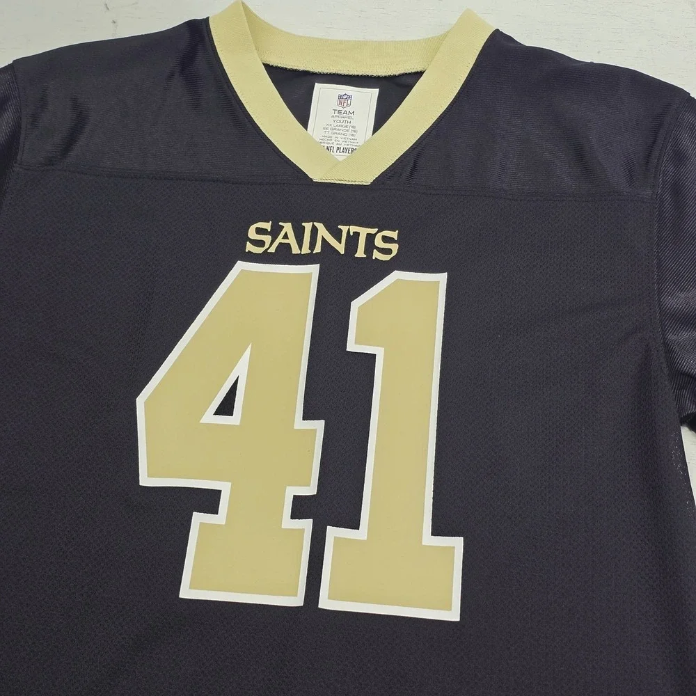 New Orleans Saints Alvin Kamara NFL Team Apparel Jersey Black Youth‎ Boys 2XL 18